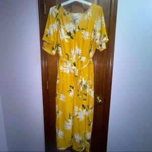 Yellow Floral Dress